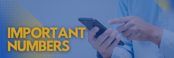 Important Numbers Header 2025