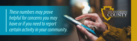 Important County Phone Numbers