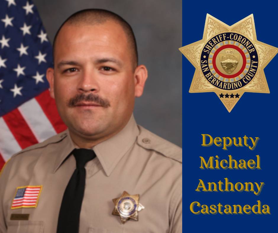 Official department photograph of San Bernardino County Sheriff's Deputy Michael Anthony Castaneda