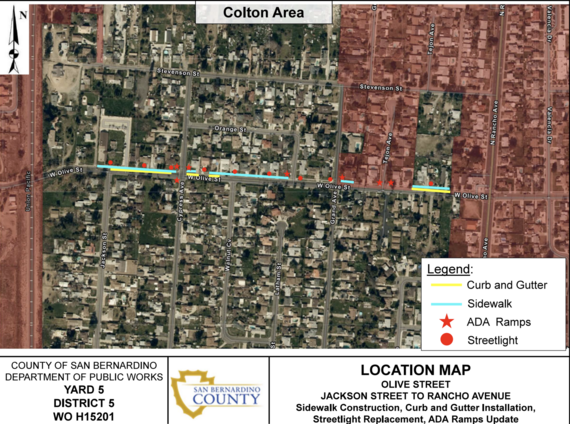 Olive St Project Map