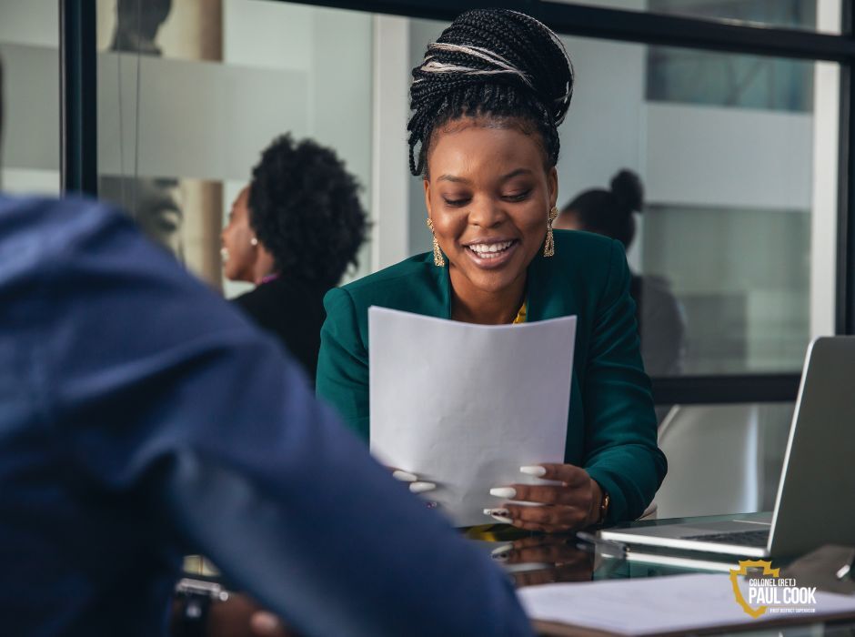 Woman at Job Fair