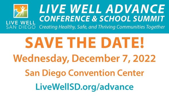 Live Well Advance save the date 