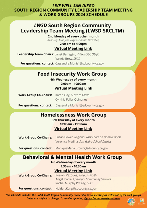 Join Us Tomorrow! LWSD SRCLT Food Insecurity Work Group 1/24 900 AM