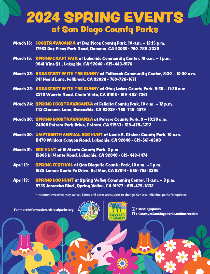 Spring Festivals and Egg Hunts at County Parks