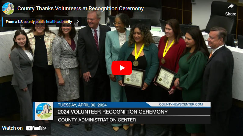 County Thanks Volunteers at Recognition Event 