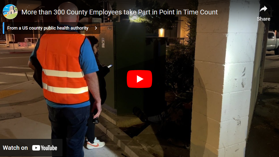 More than 300 County Employees Take Part in Point in Time Count