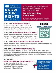 ACLU Trainings