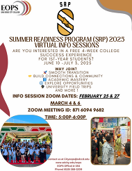 summer readiness program info sessions