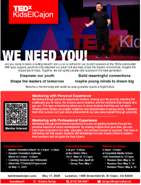TED x kidselcajon