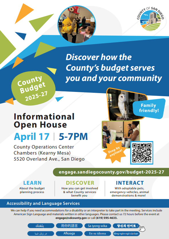 county budget flyer english