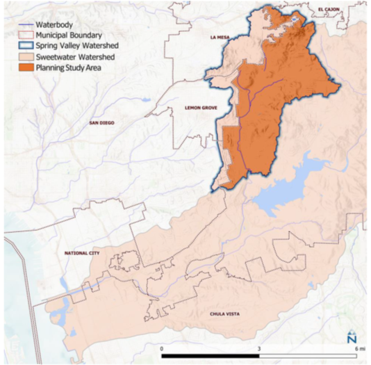 San Diego Bay Watershed Map