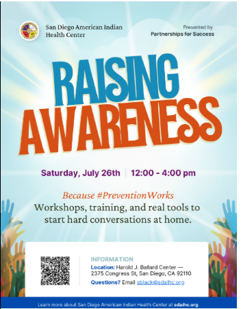 Raising awareness event flyer