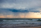 Rain Clouds Over the Ocean