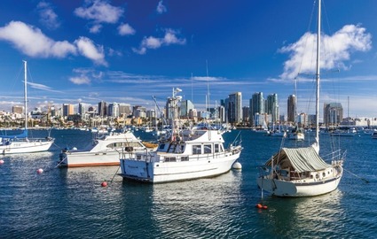 Boats in the San Diego Bay