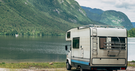 RV Camping near a lake