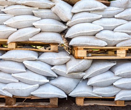 Sandbags on Pallets