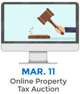 March 11 online property tax auction
