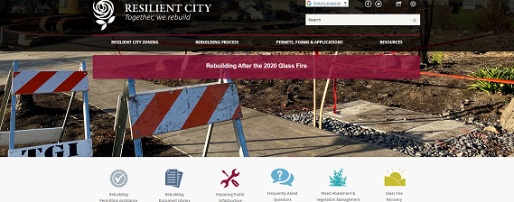 New Glass Fire Rebuilding Website