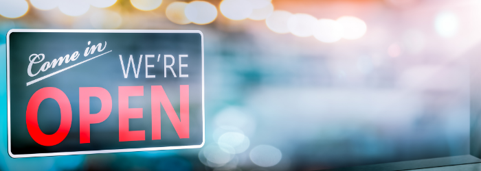 Open Sign Red Tier Business