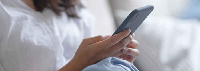Woman Using Cell Phone