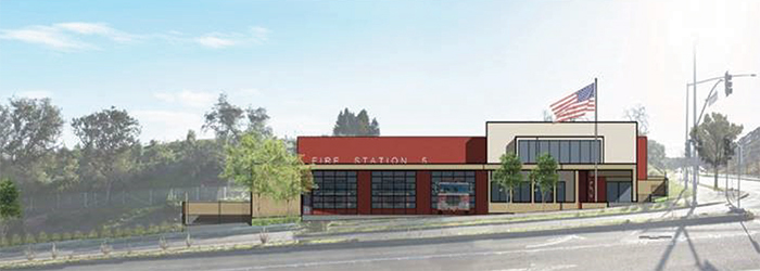 Fire Station 5 Rebuild preliminary rendering