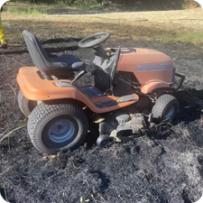 Lawn Mower Burnt Field_225x225
