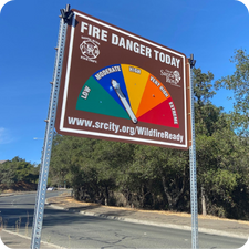Wildfire Ready Fire Danger Sign_225x225