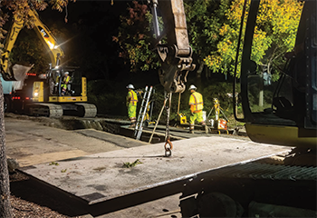 Los Alamos Sewer Trunk Night Work_350x240