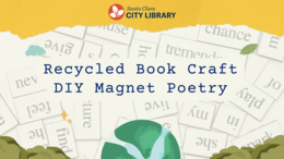 Recycled Book Craft DIY Magnet Poetry