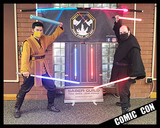 Visit the Comic Con webpage for lightsaber training.