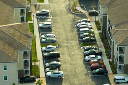 apartment parking lot