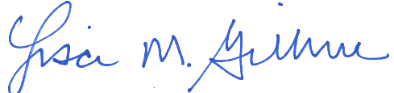 Signature of Lisa Gillmor