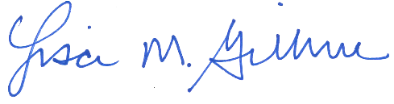 Signature of Lisa Gillmor