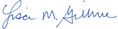 Signature of Lisa Gillmor