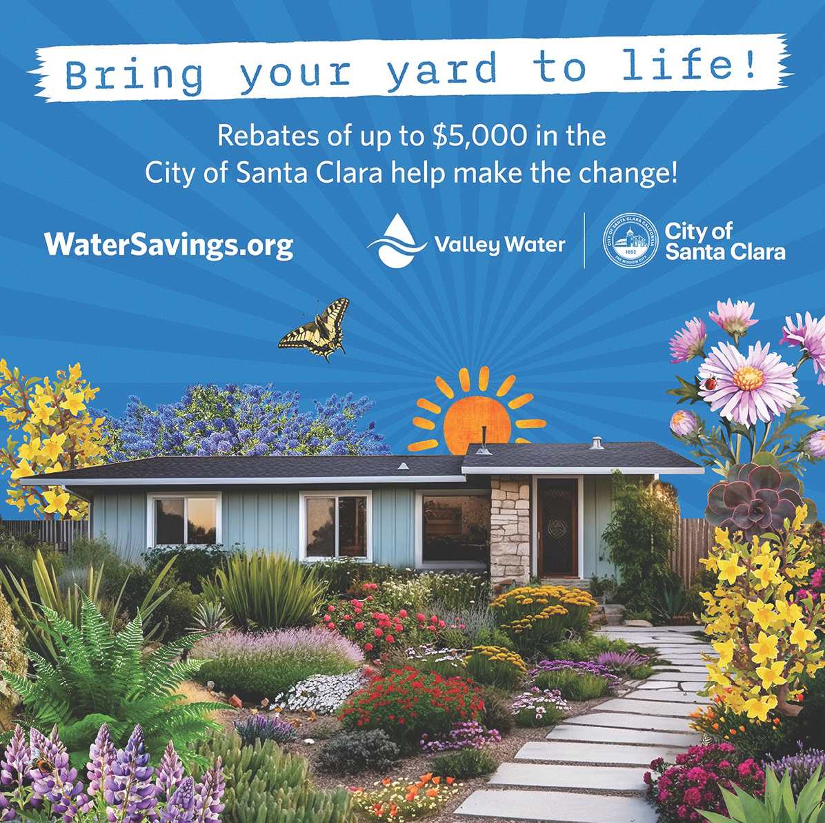 Bring Your Yard to Life: Landscape Rebates from Valley Water & the City of Santa Clara