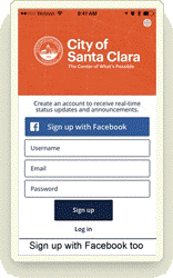 City of Santa Clara - MySantaClara Application