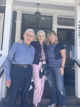 Vice Mayor Kelly Cox with Rod Diridon Sr. and Dr. Gloria Duffy