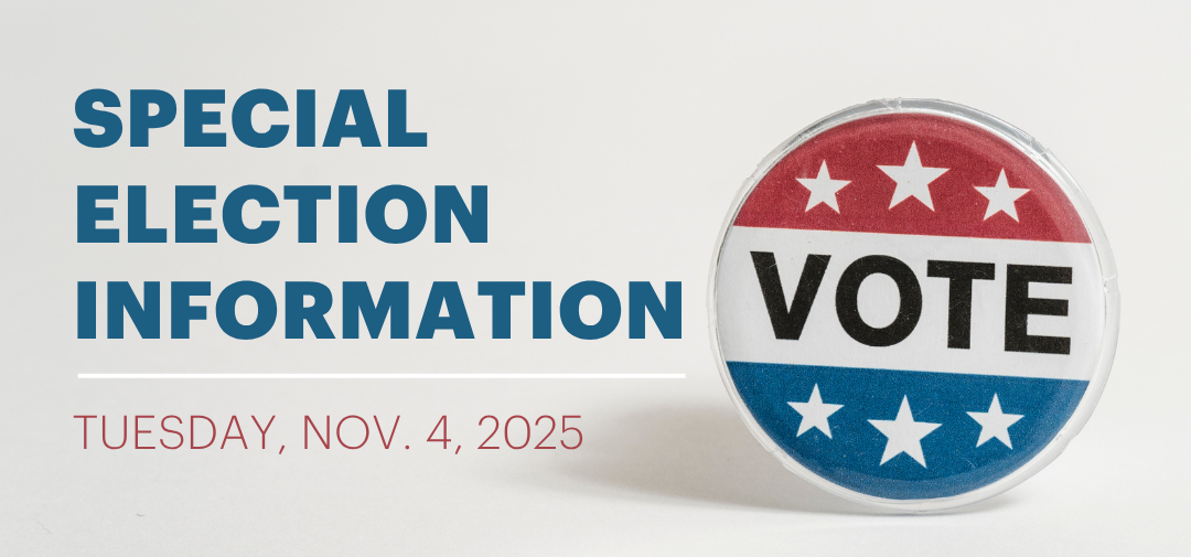 Special Election Information - Tuesday, Nov. 4, 2025
