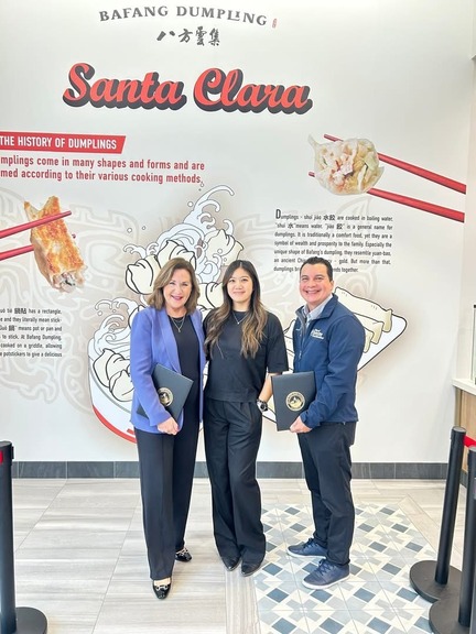 Photo of the Mayor Lisa Gillmor and Councilmember Albert Gonzalez