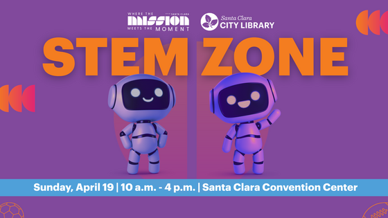 Promotional Graphic for STEM Zone - April 19, 10 a.m.-4 p.m. - Convention Center