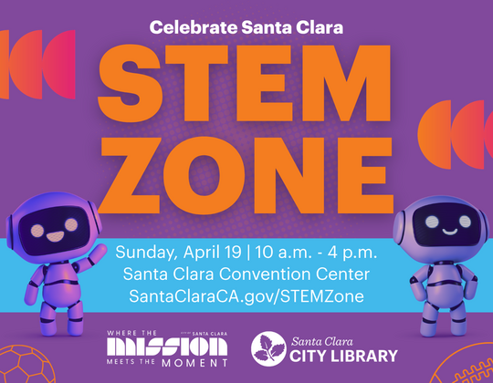 Promotional image for the April 19 STEM Zone