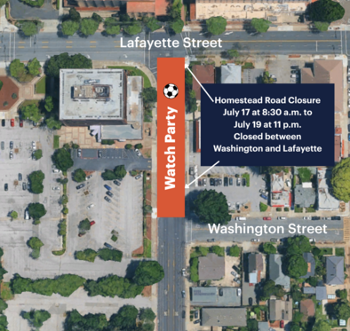 Celebrate SC Watch Party: Road Closure