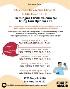 Flu & Covid Vaccine Clinic Flyer