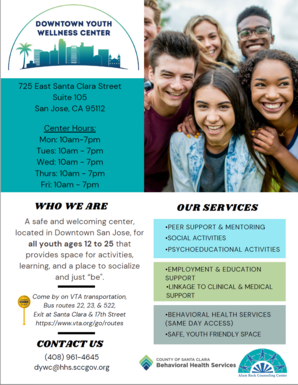 Downtown Youth Wellness Center General Flyer