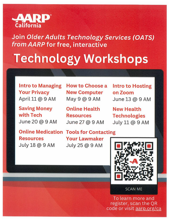 OATS Sr Planet Workshops
