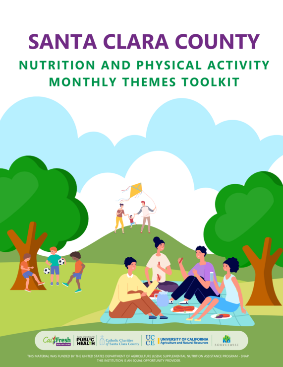 Santa Clara County Nutrition and Physical Activity Monthly Themes Toolkit cover page
