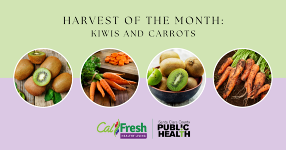 Harvest of the month, kiwi and carrots