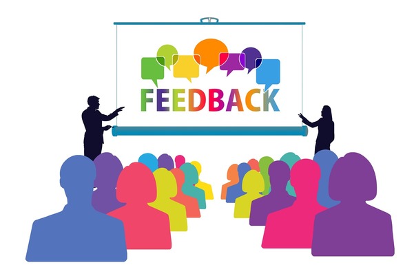 Colorful group with the word Feedback 