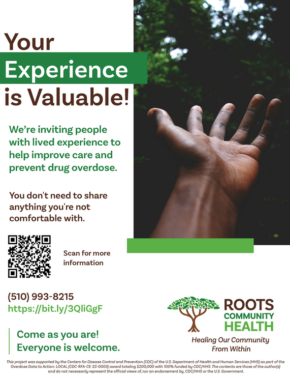 Roots focus group flyer