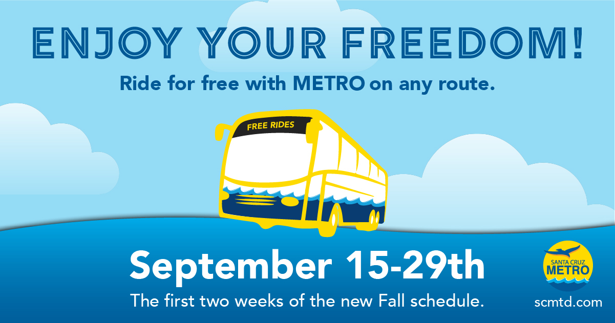 METRO Announces Free Fares for the First Two Weeks of the Fall